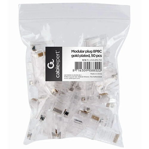 Pack de 50 connecteurs Gembird RJ45 Cat.5