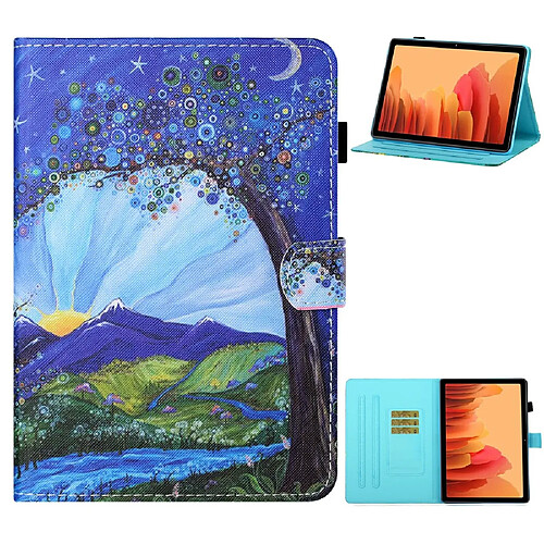 Etui en PU impression de motifs avec support paysage pour votre Samsung Galaxy Tab A7 10.4 (2020) T500/T505