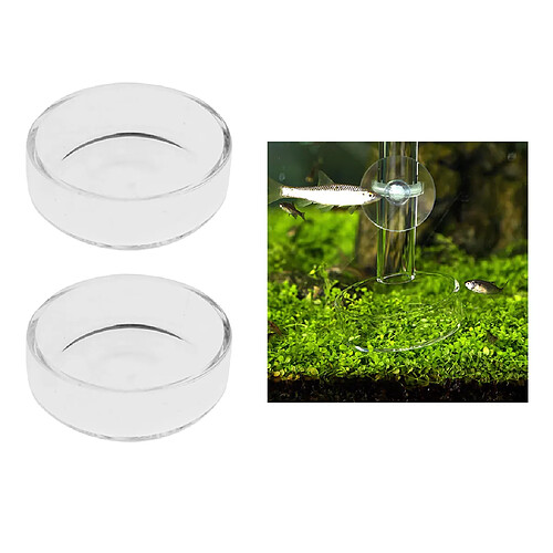 2 Pièces Aquarium Aquarium Réservoir De Crevettes Alimentation Alimentaire Dishs Plateau Mangeoires Conteneur