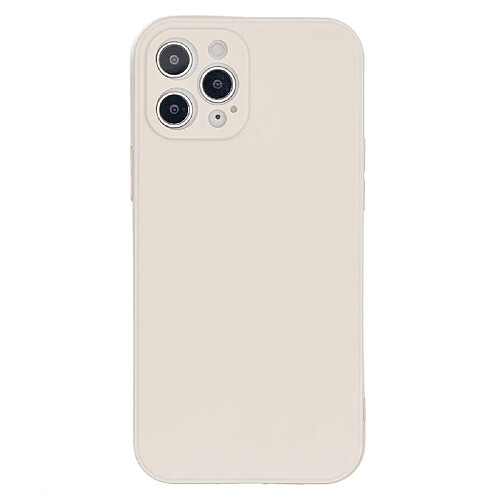 Coque en TPU couleur pure mate souple beige pour votre Apple iPhone 12 Pro Max