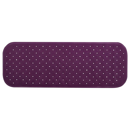 MSV tapis Fond de baignoire antidérapant Caoutchouc CLASS 36x97cm Violet