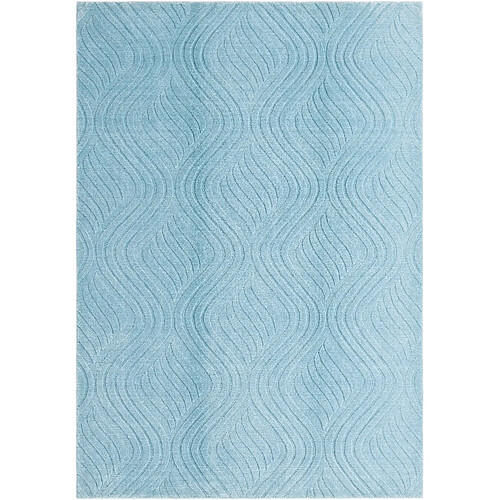 Vidal Tapis de laine 231x160 Bleu Darya