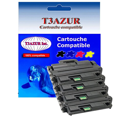 4 Toners Laser compatibles pour Samsung SCX4825FN, SCX4828FN (MLT-D2092L) - T3AZUR