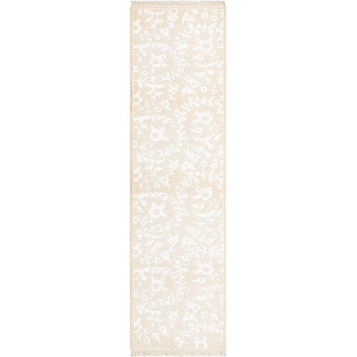 Vidal Tapis de couloir en laine 297x81 beige Darya