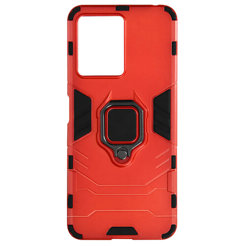 Avizar Coque pour Xiaomi Redmi Note 12 5G et 4G Antichoc avec Anneau Support Rouge