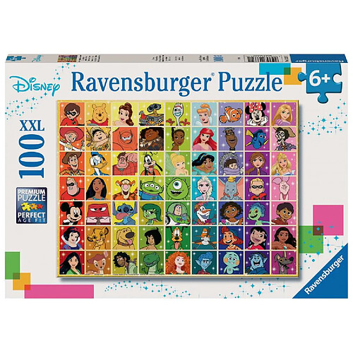 Ravensburger Puzzle 100 p xxl - Palette de couleurs Disney