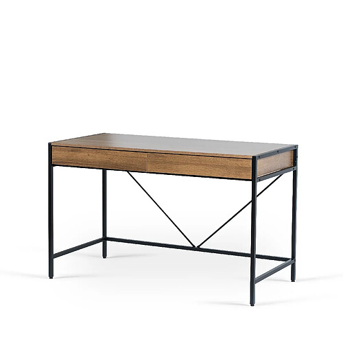 Vivaldi Bureau Ally 123 cm Chêne Noyer/Noir