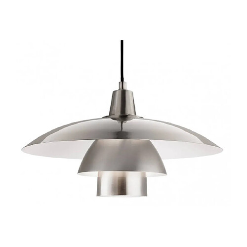 Luminaire Center Suspension Olsen, acier brossé