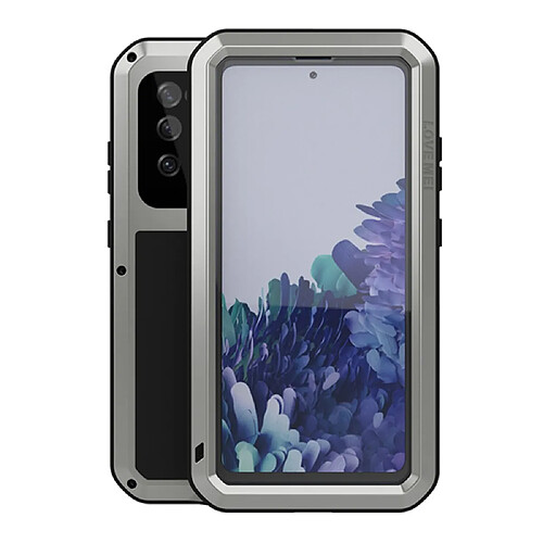 Coque en cadre métallique antichoc antichoc antipoussière argent pour votre Samsung Galaxy S20 FE/S20 FE 5G