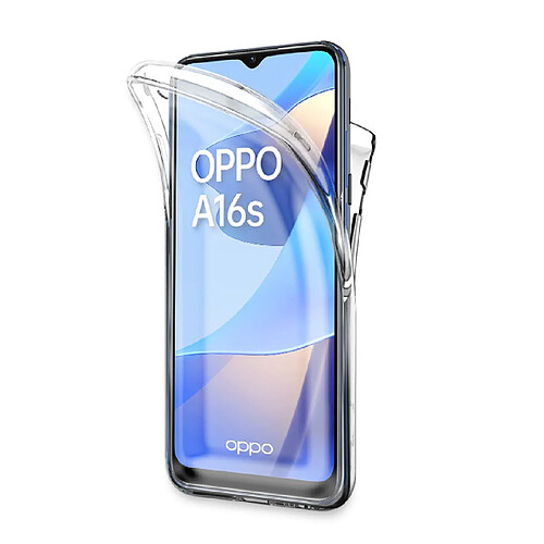 Visiodirect Coque 360 degré pour Oppo A16S 6,52" CPH2271 - Coque protection intégrale transparente Avant et arrièrs - Antichoc