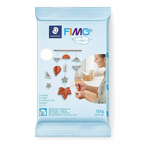 Graines Creatives Pâte polymère Fimo Air Light 125 g Blanc