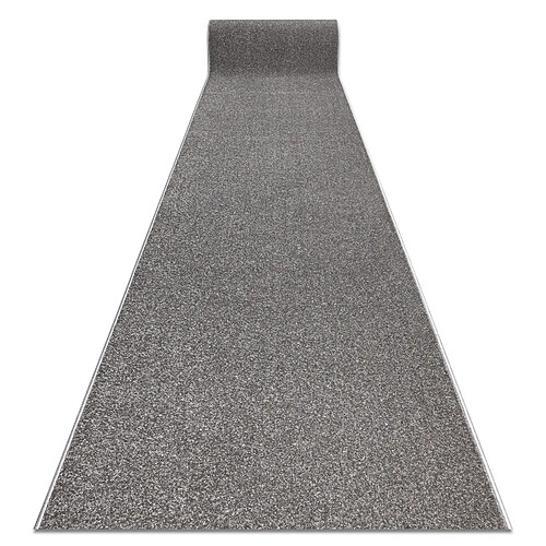 RUGSX Tapis de couloir KARMEL plaine, une couleur gris 140 cm 140x170 cm