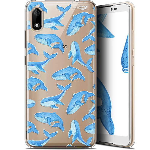 Caseink Coque arrière Wiko Y70 (5.99 ) Gel HD [ Nouvelle Collection - Souple - Antichoc - Imprimé en France] Baleines