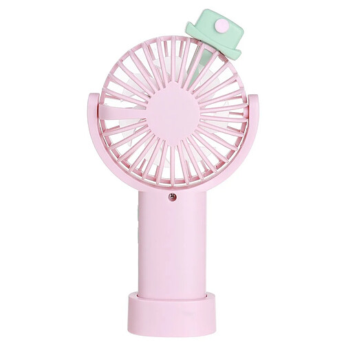 (Rose) Mini Ventilateur de Pulvérisation Portatif Réglage à 3 vitesses Chargement USB Ventilateur de Maison Extérieur Portable Léger