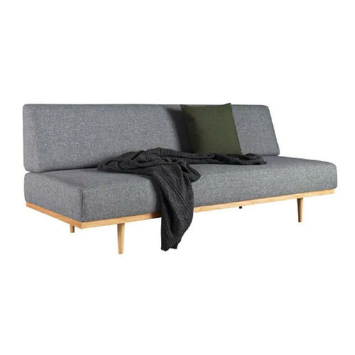 Inside 75 INNOVATION LIVING Canapé design scandinave VANADIS convertible lit 90*200 cm tissu Twist Charcoal