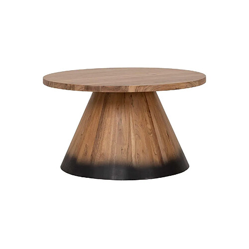 BOIS & CHIFFONS Table basse bois ronde 70 cm | Acacia Dimona