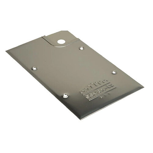 Plaque en acier finition inox poli pour pivot de sol TSDA droite - SEVAX - WA759310