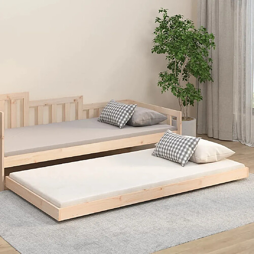 vidaXL Cadre de lit sans matelas 80x200 cm bois massif de pin