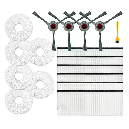 Pièces de rechange pour aspirateur Robot Ecovacs DEEBOT N9 N9 +, brosse latérale, filtre Hepa, accessoires en tissu, 17 pièces