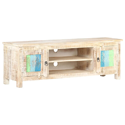 vidaXL Meuble TV 120x30x40 cm Bois d'acacia brut