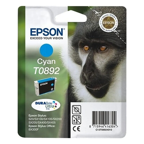 Epson Singe Cartouche Cyan C13T08924010 (T0892)