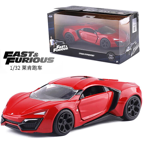 Universal 1: 32 Jada Fast and Angry Classical Alliage Model Metal Die-casting Car Series Jouets Cadeaux pour Enfants | Die-casting Toy Car(Rouge)