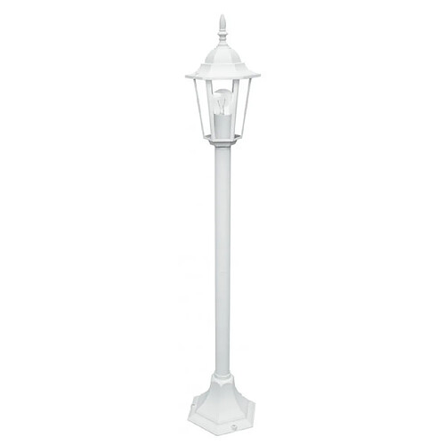 Fan Europe Borne de jardin Milano 1 ampoule Aluminium,diffuseur Verre blanc