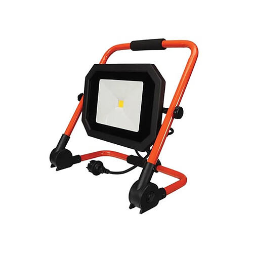 Perel Projecteur De Chantier Portable À Led - Pliant - 50 W - 4000 K - Câble De 1.5 M + Fiche Eu