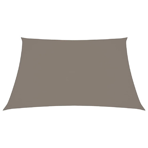 Helloshop26 Voile toile d'ombrage parasol tissu oxford carré 6 x 6 m taupe 02_0009533