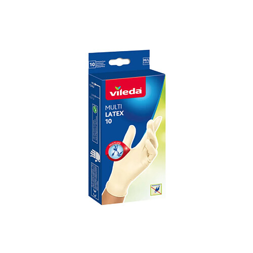 Lot VILEDA de 10 gants jetables multilatex - Taille S-M