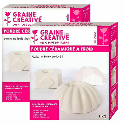 Graines Creatives Poudre céramique à froid 2 kg