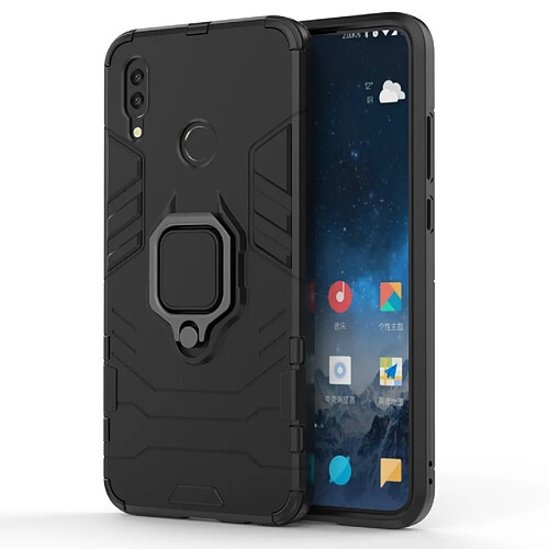 Wewoo Coque Housse de protection antichoc PC + TPU pour HuP Smart (2019), avec support d'anneau magnétique (noir)