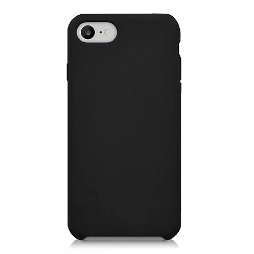 LaCoqueFrançaise Coque iPhone 7/8/ iPhone SE 2020 Silicone Liquide toucher doux, Anti Chocs Noir