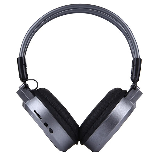 Wewoo Casque Sport argent pour les smartphone et iPad ordinateur portable MP3 ou autres périphériques audio afficher les informations de piste carte SD / TF, Pliant Stéréo HiFi sans fil avec écran LCD