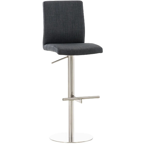 Non Tabouret de bar Cadiz tissu acier inoxydable