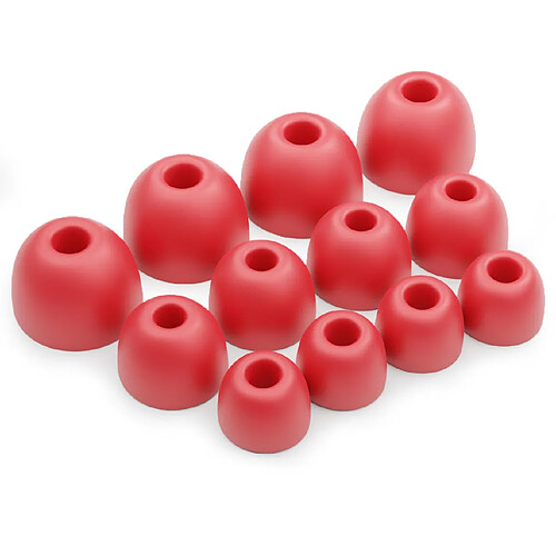 OKULI 12 x Écouteurs en Silicone Embouts d'oreilles pour BEATs Studio Buds, Fit Pro Casque Écouteurs en Rouge