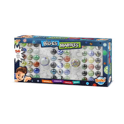 Buki Coffret de Billes 56 Billes