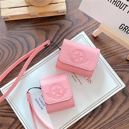 GUPBOO Airpods Coque Housse Étui Protecteur Compatible pour AirPods1/2-fille en cuir de dessin animé mignon