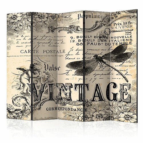 Artgeist Paravent - Vintage Correspondence II [Room Dividers] [225x172]