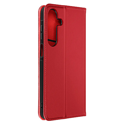 Avizar Housse pour Samsung Galaxy A15 5G Cuir Véritable Porte-carte Rouge