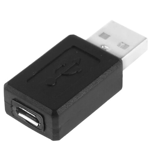 Wewoo Adaptateur noir USB 2.0 AM vers Micro USB Femelle