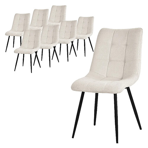 ML-Design Lot de 8 chaises de salle à manger Chaise de cuisine Chaise de salon Chaise remb