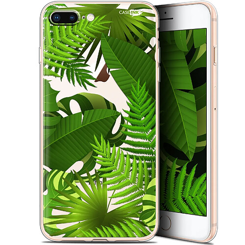 Caseink Coque arrière Apple iPhone 7/8 Plus (4.7 ) Gel HD [ Nouvelle Collection - Souple - Antichoc - Imprimé en France] Plantes des Tropiques