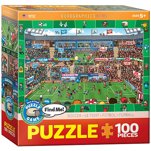 Eurographics Spot et trouver Soccer Mo Puzzle (100 pièces)