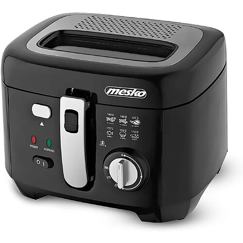 Mesko friteuse électrique de 2,5L 1800W gris noir