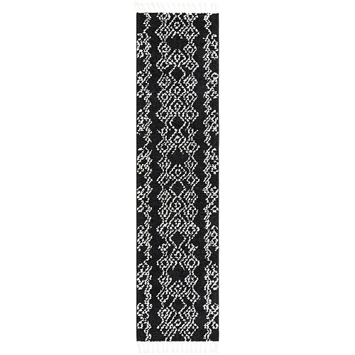 Hadorn Tapis shaggy 305x80 noir Frauenfeld Classic