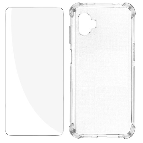 Avizar Pack Protection Samsung Xcover 6 Pro Coque Renforcée + Verre Trempé Transparent