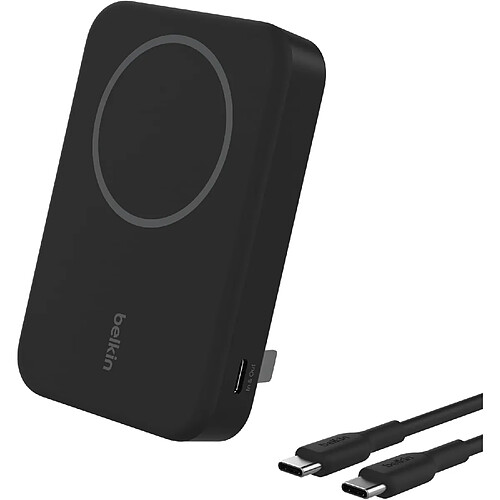 SANAG Boostcharge Pro Batterie Externe Sans Fil 10 000 Mah Avec Qi2 (Chargeur Portable Compatible Magsafe, Support Intégré, Pour Iphone 16, 16 Plus, 16 Pro, 16 Pro , Iphone 15, Etc., Noire)