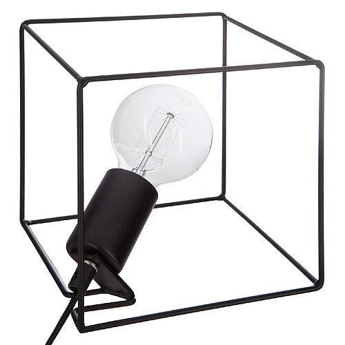 Atmosphera, Createur D'Interieur Lampe à poser en fer Contemporain - H. 20 cm - Noir