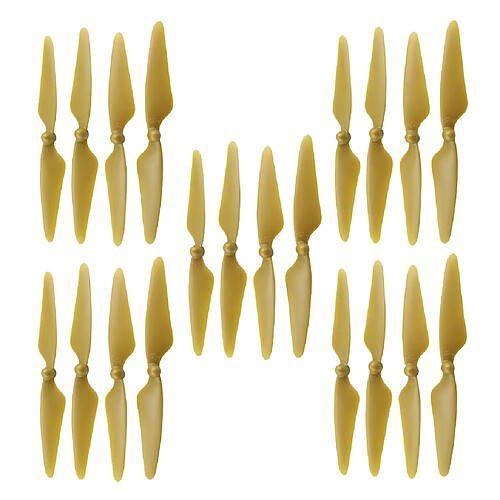 20x Quadcopter Propeller RC Drone Lame de Rechange pour Hubsan X4 MJX Bugs 3 Or